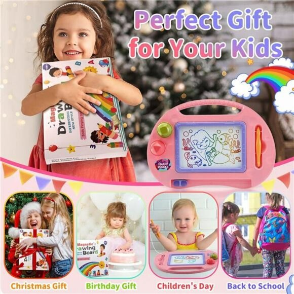 Toddler Toys  for 1-2 Year Old Girls Magnetic Drawing Doodle Board Educational - Picture 3 of 7